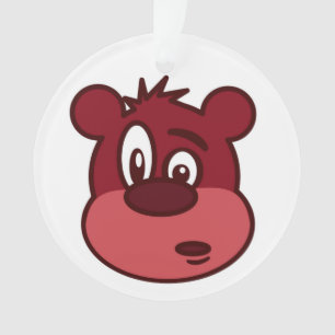 FUNNY FACE BEAR ORNAMENT