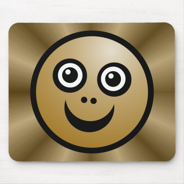 Funny Face (color me) - Kaffee- v2 Mousepad (Vorne)