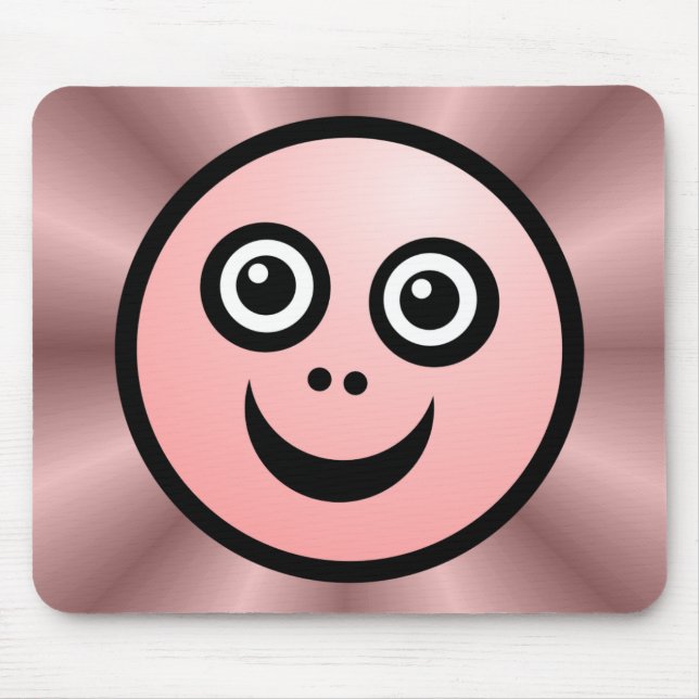 Funny Face (color me) - Pink - v2 Mousepad (Vorne)