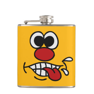 Funny Face Custom Flask Flachmann