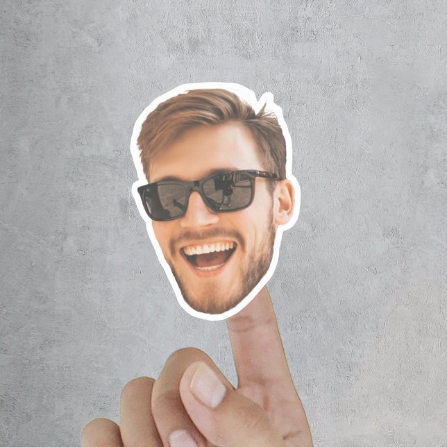 Funny Face Cut Out Custom Foto Aufkleber (Funny Face Cut Out Custom Photo Sticker
)