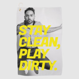 Funny Face Foto Golf Handtücher