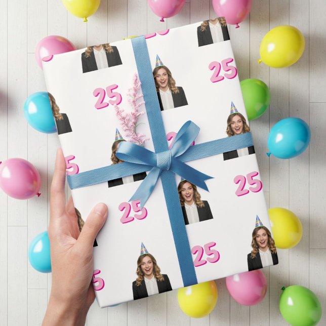 Funny Face Gift Wrap for Women Geschenkpapier (Von Creator hochgeladen)