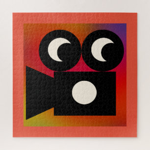 Funny Face Movie Camera Kinder Puzzle