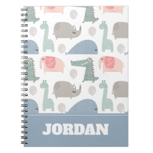 Funny Face Niedlich Doodle Tiermuster Notizblock