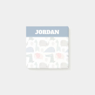 Funny Face Niedlich Doodle Tiermuster Post-it Klebezettel