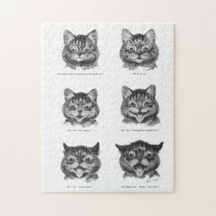 Funny Face of Cat, Louis Wain Puzzle