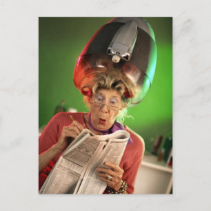 Funny Face Oma Template Postkarte