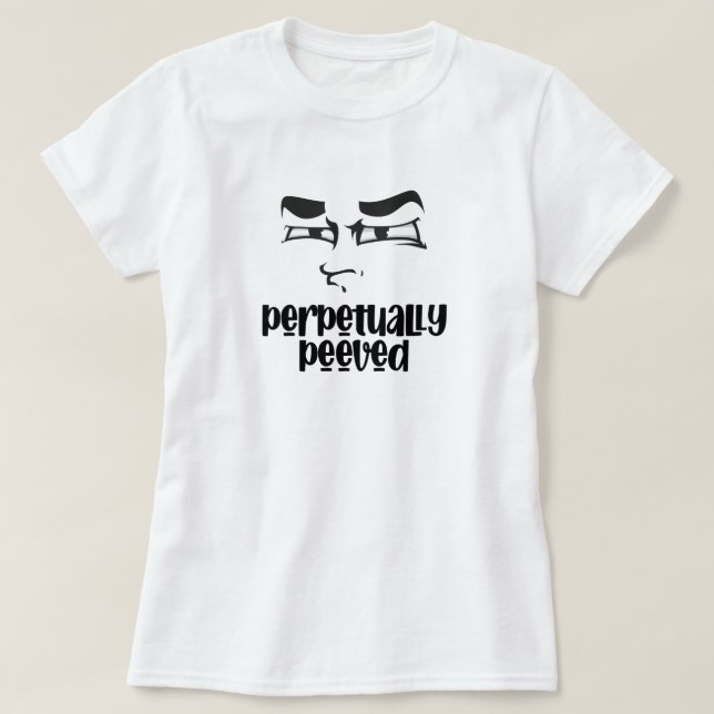 Funny Face Peved T - Shirt (Design vorne)