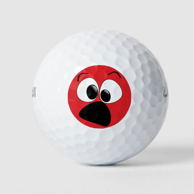Funny Face Spaß Golf Balls Golfball (Vorderseite)