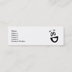 Funny face Visitenkarten Mini Visitenkarte