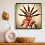Funny Face Wood Kachina Puppe Genießen jeden Momen Quadratische Wanduhr<br><div class="desc">Wer kann einem solchen Gesicht widerstehen? Denken Sie daran, "jeden Augenblick zu genießen", während Sie diese sonderbare, farbenfrohe Figur, die Uhr der Fotografie benutzen. Ein tolles Geschenk für jemanden, der etwas Besonderes ist! Sie können diese Uhr leicht personalisieren und ich biete auch eine Anpassung an jedes Produkt an. Bitte schicken...</div>
