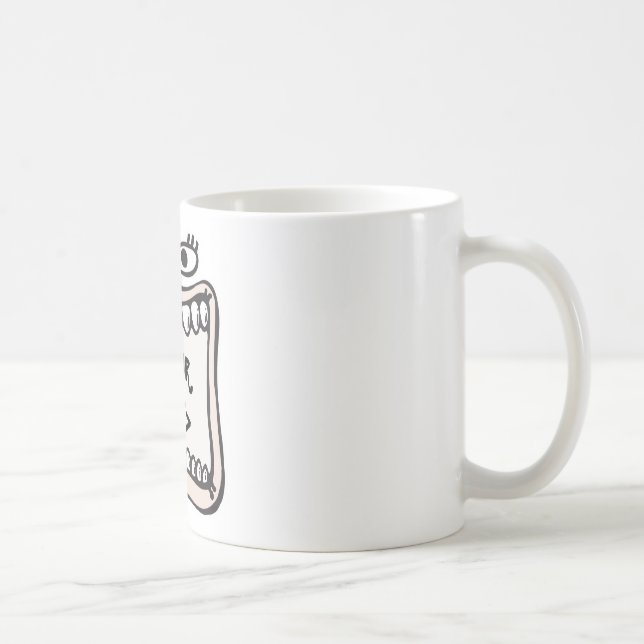 Funny Face,<YOUR TEXT> Kaffeetasse (Rechts)