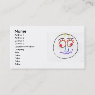 Funny Faces Business Card Visitenkarte