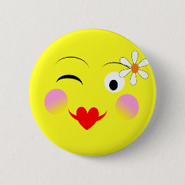 Funny Faces Emotional Niedlich Button