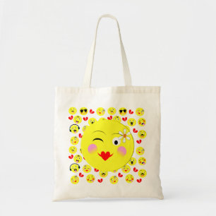 Funny Faces Emotional Niedlich Tragetasche