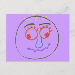 Funny Faces Postcard Postkarte