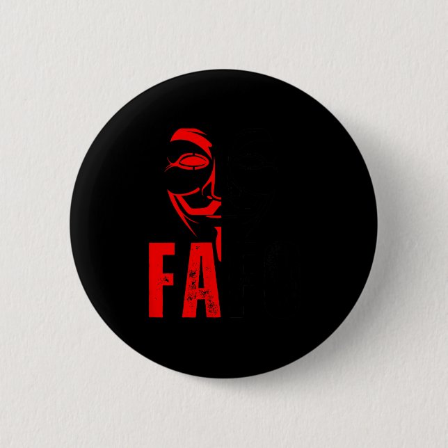 Funny! Fafo Funny Around Find Out Fafo  Button (Vorderseite)