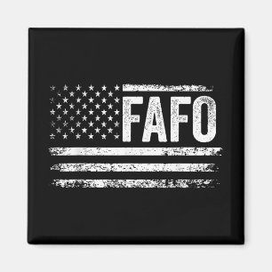 Funny Fafo Trump American Flag Fafo US Flag Vintag Magnet