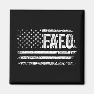 Funny Fafo Trump American Flag Fafo US Flag Vintag Magnet