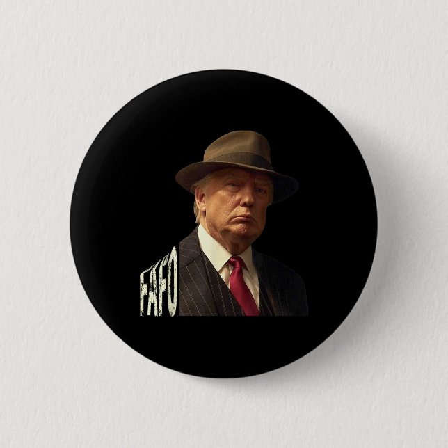 Funny Fafo Trump Foto _1 Button (Vorderseite)