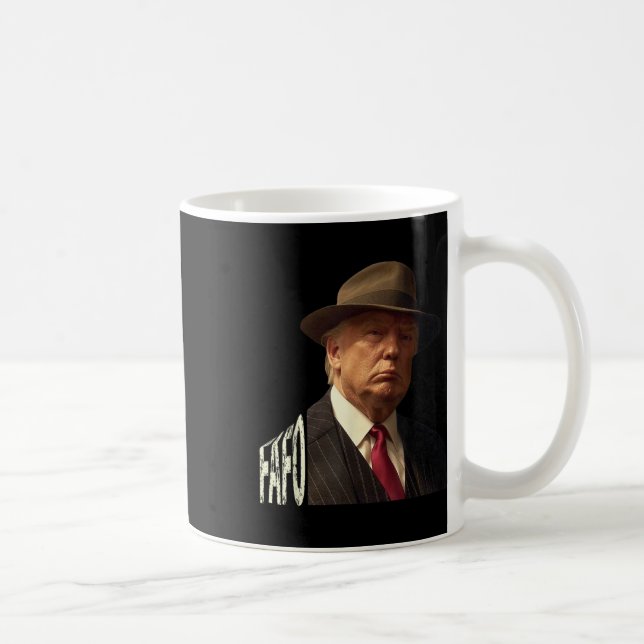 Funny Fafo Trump Foto _1 Kaffeetasse (Rechts)
