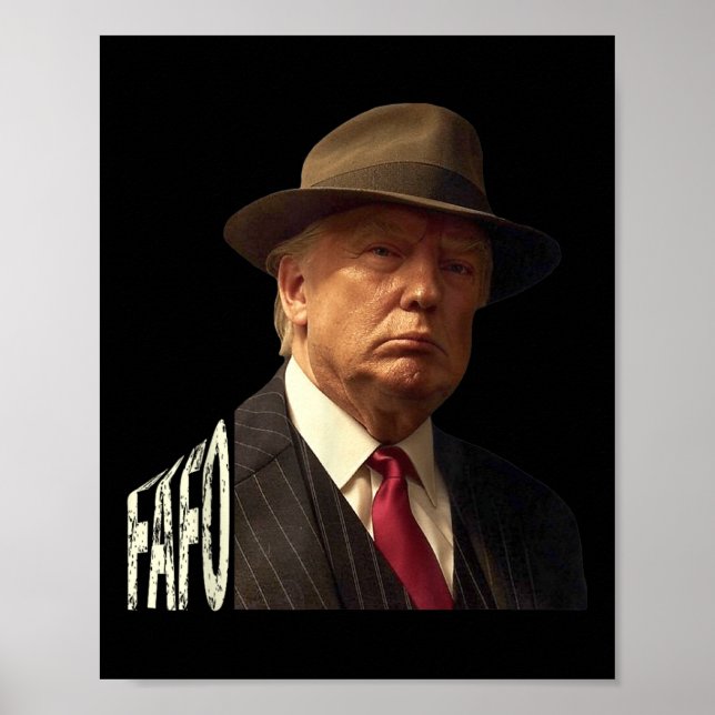 Funny Fafo Trump Foto _1 Poster (Vorne)