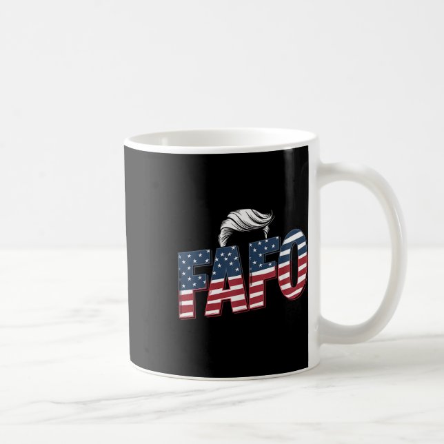 Funny Fafo Trump Foto _2 Kaffeetasse (Rechts)