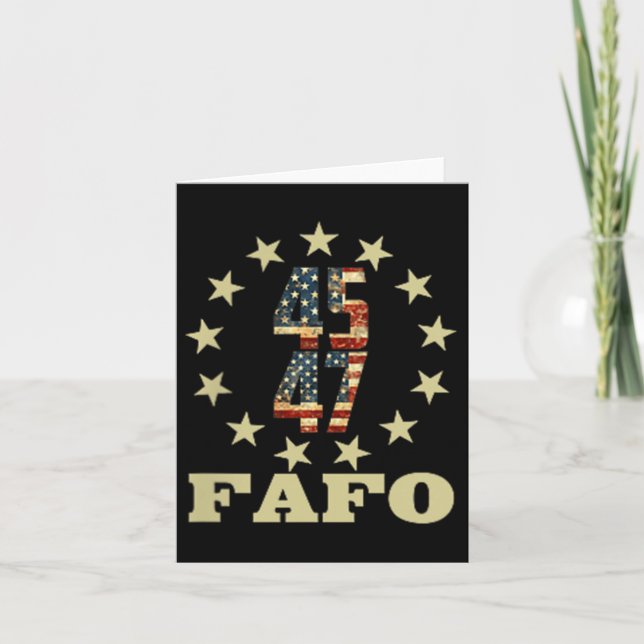 Funny Fafo Trump Foto Karte (Vorderseite)