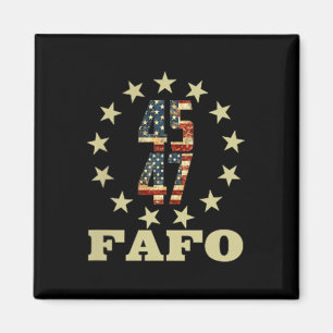 Funny Fafo Trump Foto Magnet