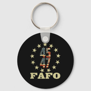 Funny Fafo Trump Foto Schlüsselanhänger