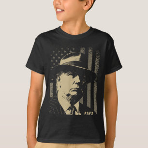 Funny Fafo Trump Foto USA Flag Retro erschüttert T-Shirt