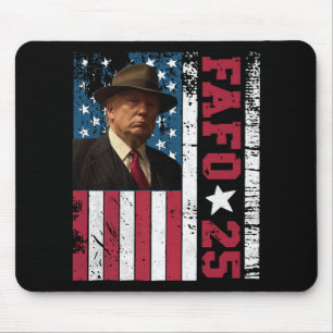 Funny Fafo Trump Foto USA Flag Retro Vintag Prem Mousepad