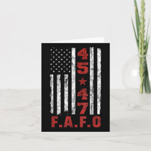 Funny Fafo Trump Shirt Präsident 47 Trump Fafo Karte