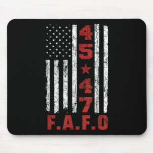 Funny Fafo Trump Shirt Präsident 47 Trump Fafo Mousepad