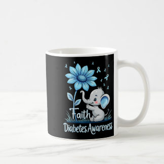 Funny Faith Elephant Sunflower Ribbon Diabetes Awa Kaffeetasse
