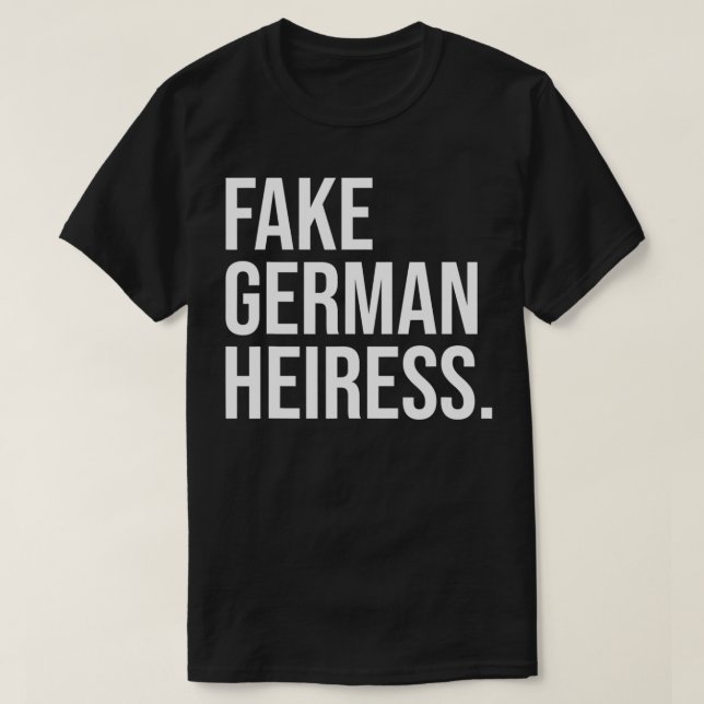 Funny Fake Deutsches Heiratsangebot Cooles Fake De T-Shirt (Design vorne)