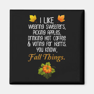 Funny Fall 2024 November Wahl Pro-Harris Magnet