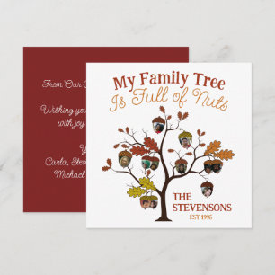 Funny Fall Foto Familienbaum ist voller Nuts