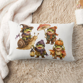Funny Fall Frogs Lendenkissen