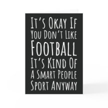 Funny Fall Grußkarten für Fußballfans