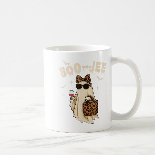 Funny Fall Halloween Ghost Boujee Boo Jee Soky Sea Kaffeetasse (Rechts)