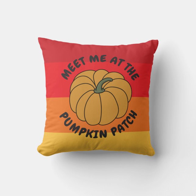 Funny Fall Pumpkin Kissen (Vorderseite)