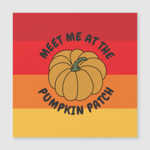 Funny Fall Pumpkin Magnetkarte