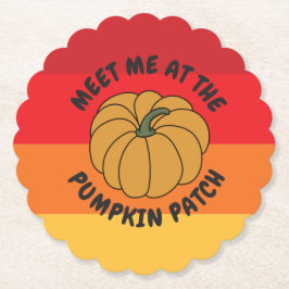 Funny Fall Pumpkin Untersetzer