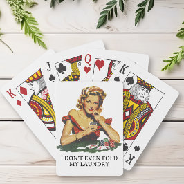 Funny Falte meine Wäsche nicht ab Spielkarten