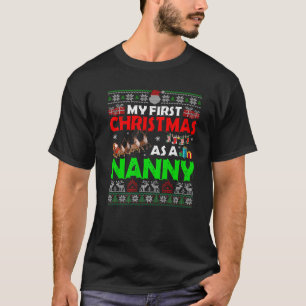 Funny Familie meine 1. Weihnachten als Kindermädch T-Shirt