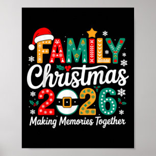 Funny Family Christmas 2026 Matching Family Group Poster