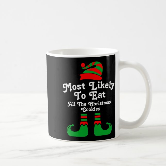 Funny Family Christmas Most Likely To Elf  Kaffeetasse (Rechts)