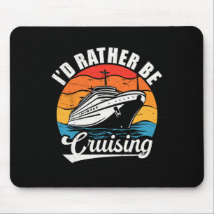 Funny Family Cruise Design für Männer Frauen ich R Mousepad